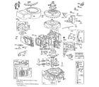 Briggs & Stratton 280700 TO 280799 (0111 - 0111) replacement parts diagram
