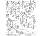 Briggs & Stratton 280700 TO 280799 (0111 - 0111) fuel tank, carburetor, and air cleaner assembly diagram