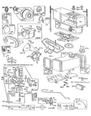 Fuel tank, carburetor, and air cleaner assembly