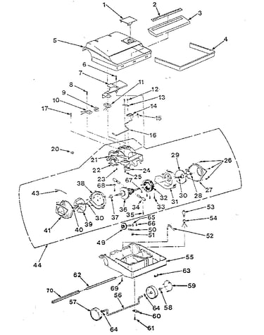 Nozzle and motor assembly