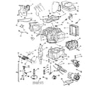 Briggs & Stratton 422707-1511-01 cylinder, crankshaft and engine base group diagram