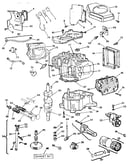 Cylinder, crankshaft and engine base group