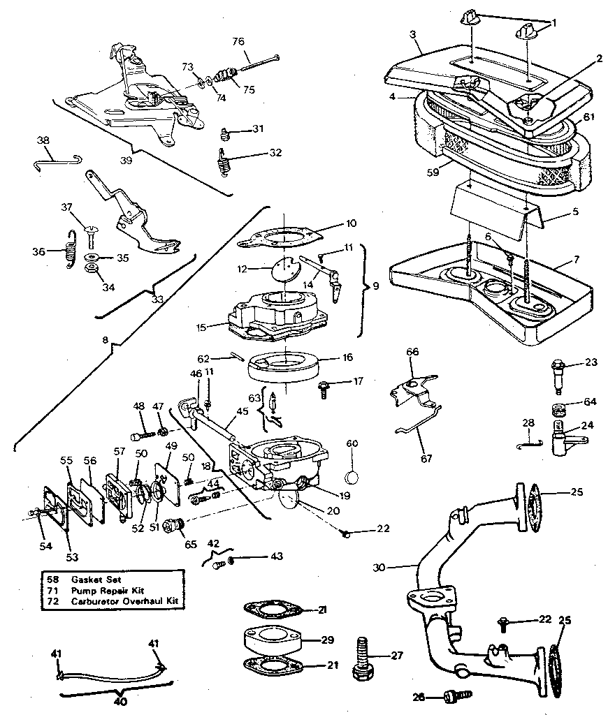 AIR CLEANER - CARBURETOR GROUP