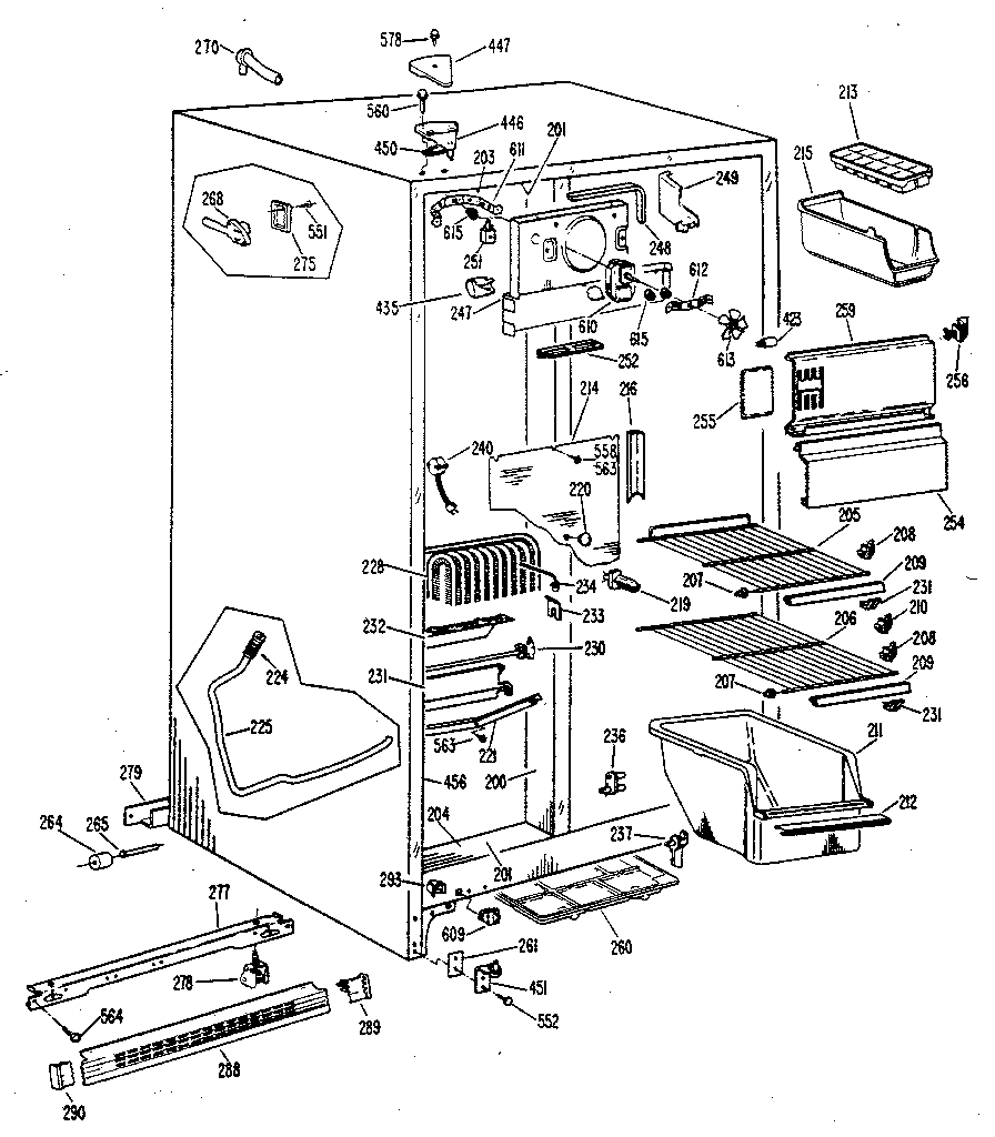 Freezer section