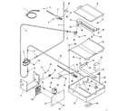 Kenmore 9117398812 broiler and oven burner section diagram