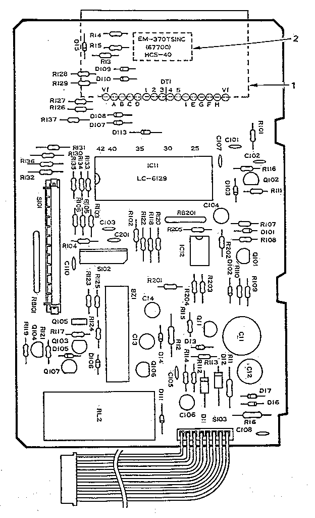 Power and control circuit board (part no. 15129)