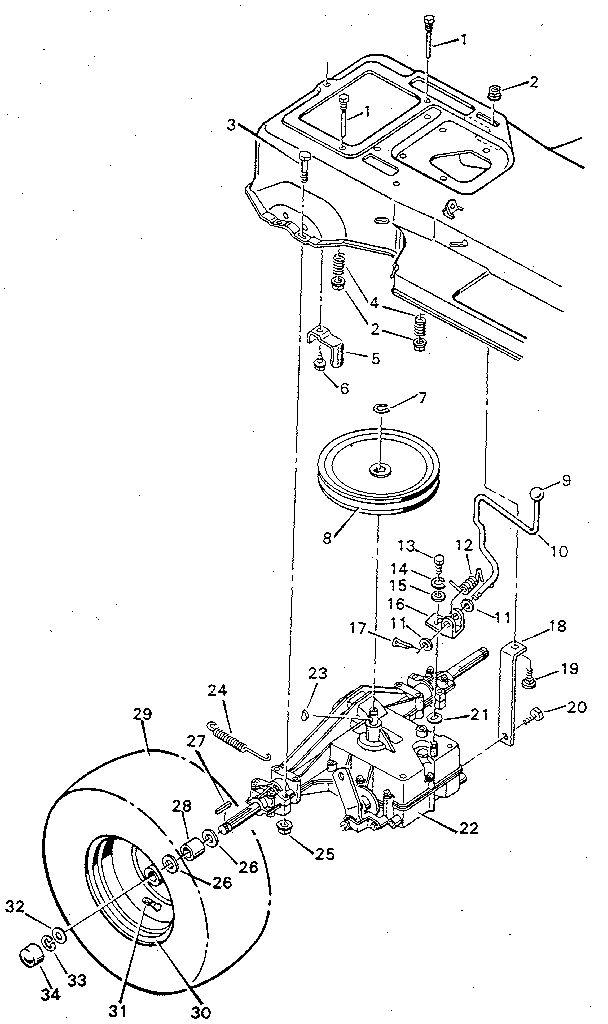 Rear drive half