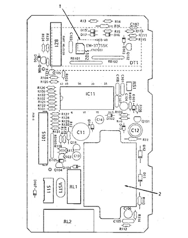 Power and circuit board (part no. 15128)