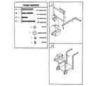 Sunbeam 10191 cart and bracket assembly diagram