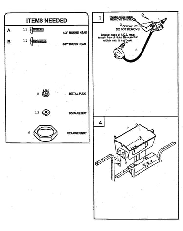 Control panel assembly grill bottom installation