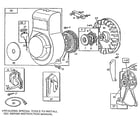 Briggs & Stratton 080202-2305-01 rewind starter and magneto diagram