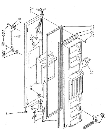 Freezer door