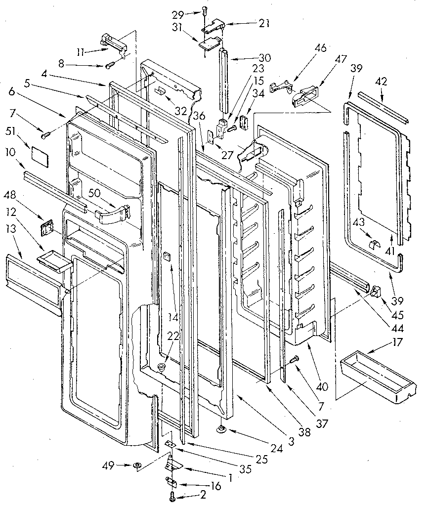Refrigerator door