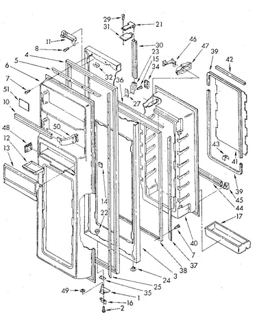 Refrigerator door
