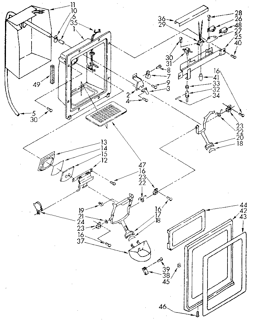 Dispenser front