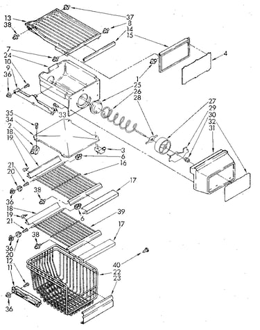 Freezer interior
