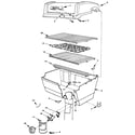 Craftsman 2582317830 grill and burner section diagram