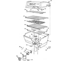 Craftsman 2582327810 grill and burner section diagram