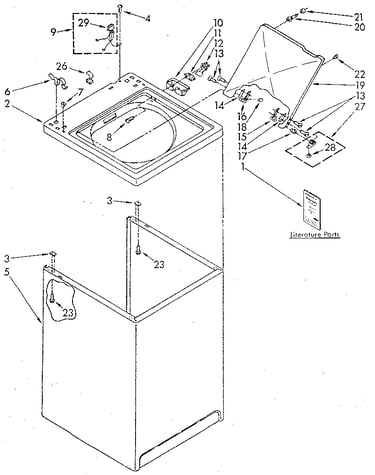 Top and cabinet