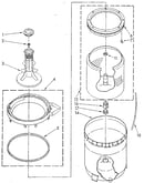 Agitator, basket and tub