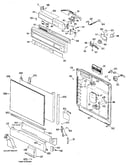 Control panel and door