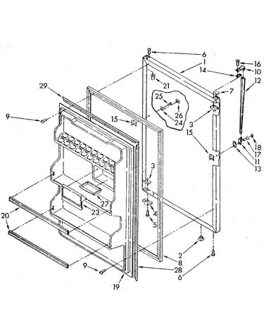 Refrigerator door