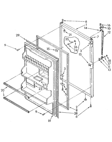 Refrigerator door