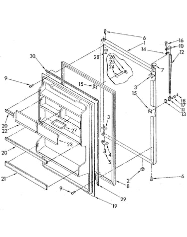Refrigerator door