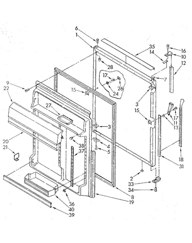 Refrigerator door