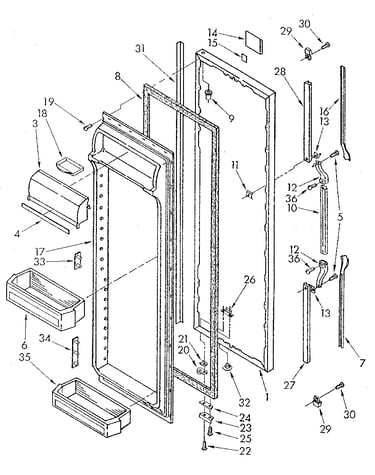 Refrigerator door