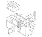 Kenmore 6654438991 cabinet and latch diagram