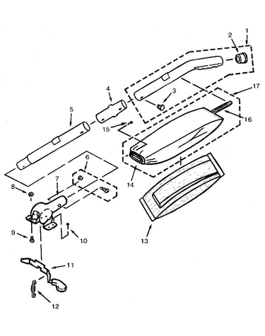 Handle and bag housing