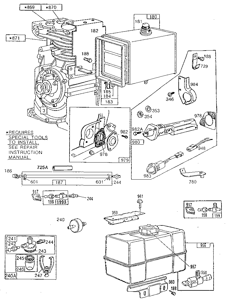 Switch oil gard and fuel tank