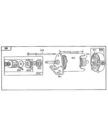 Motor and drive assembly