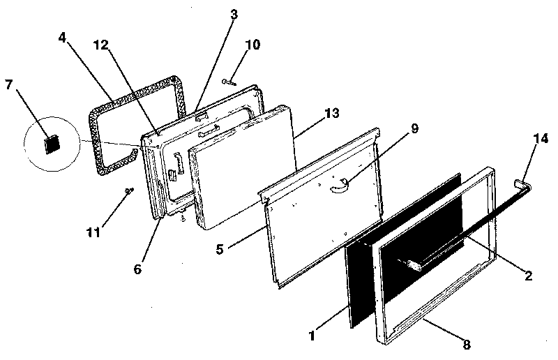 OVEN DOOR