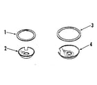 Kenmore 2784558815 optional porcelain pan and chrome ring kit no. 8068400 diagram