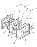 Lower oven door section