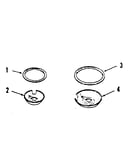 Porcelain pan and chrome ring kit no. 8068400