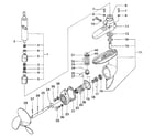 Craftsman 298586192 fig. 6 drive shaft pipe & gear case diagram