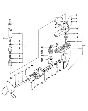 Fig. 6 drive shaft pipe & gear case