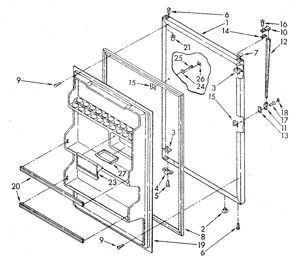 Refrigerator door