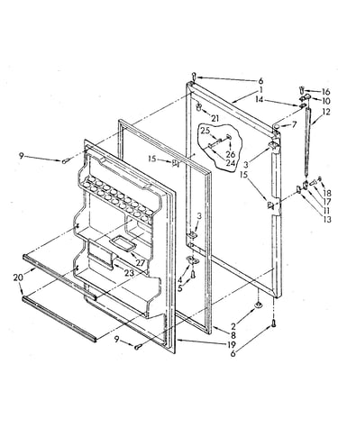 Refrigerator door