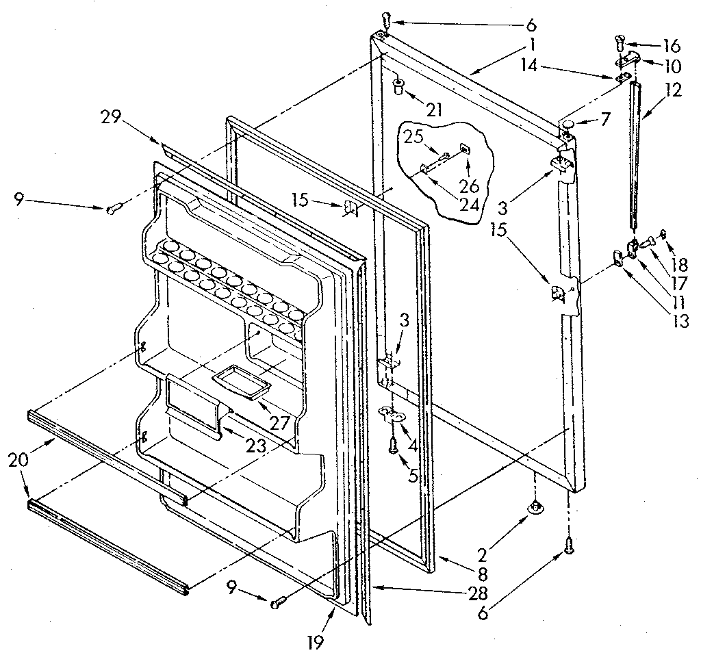 Refrigerator door