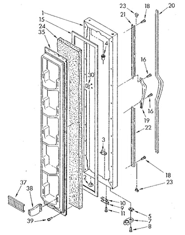 Freezer door