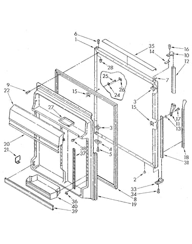 Refrigerator door