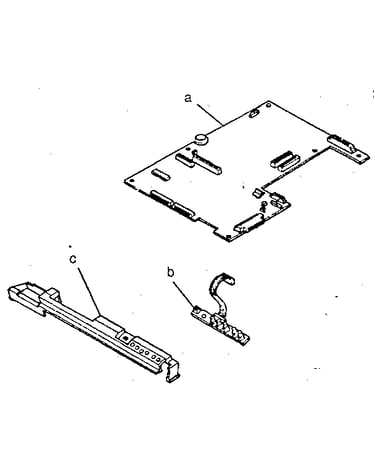 Toshiba t-1200 power supply assembly
