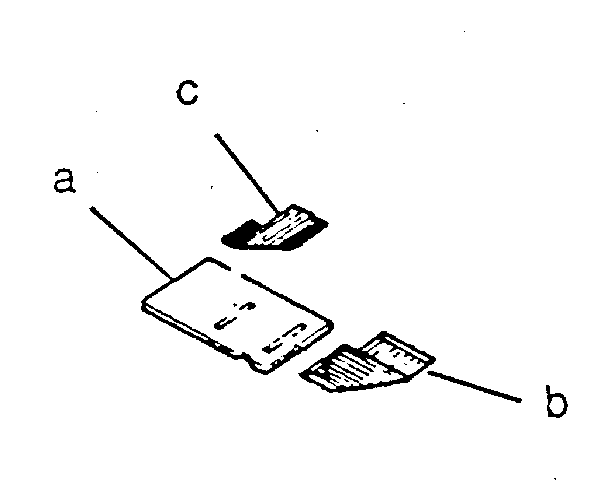 Toshiba t-1200 memory card assembly