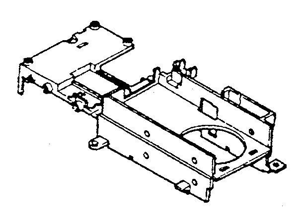 Toshiba t-1200 floppy disk drive mounting base