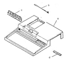 Toshiba T-1200 toshiba t-1200 top cover assembly diagram