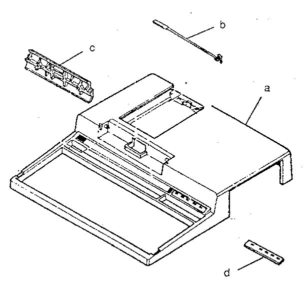 Toshiba t-1200 top cover assembly